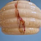 Paar Art Deco Hangers In Gemarmerd Opaline, 1920-30 thumbnail 11