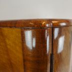 Prachtige Engelse Art Deco-Kast Van Wortelnotenhout – Jaren 30 thumbnail 17