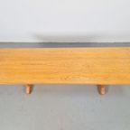 Scandinavisch Moderne Pine Houten Bank Jaren 1960 Grenen thumbnail 2