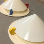 2 Vintage Ikea Memphis Milano Plafondlampen Wandlampen, Set thumbnail 5