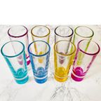 Set Vintage Crisa Borrelglaasjes Tequila Shot Multi Colour thumbnail 2