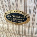 Les Hirondelles Bruxelles - Steamer Trunk With Compartments - Mounted On Wheels - Leather Handles thumbnail 10