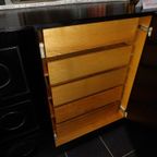 Zwarte Brutalist Dressoir Met 5 Deuren. thumbnail 3