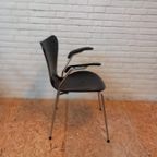 Set Of 4 Arne Jacobsen Chairs 3107 With Armrests thumbnail 8