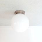 Grote Bol Lamp – Art Deco – <<<brand>>>-jaren 30 – Opaal Glas Doorsnede 35 Cm (rc09) thumbnail 3