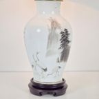 Vintage Haruo Momoki Franklin Porselein Tafellamp 80 Japandi thumbnail 4