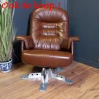 Vintage Leren Chesterfield Clubfauteuil In Barokstijl thumbnail 19