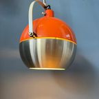 Oranje Mid Century Eyeball Wandlamp / Hengel Light thumbnail 5