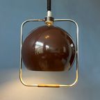 Vintage Gepo Hanglamp In Bruine Kleur | Space Age Light Fixture | Mid Century Moderne Plafondlamp thumbnail 5