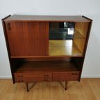 Vintage Mid Century Highboard, Kast, Barkast, Wandmeubel 910 thumbnail 4