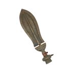 Vintage Kuba Ikul Metalen Ceremonieel Mes Kort Zwaard Congo thumbnail 2