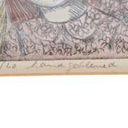 Judith Boer (1935-2013) - Handingekleurd - Gesigneerd - 3E Kwart 20E Eeuw thumbnail 2