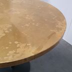 Messing Gepatineerde Tafel Rond Wabi Sabi Gietijzer Voet Pedrali thumbnail 10