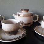 Mid Century Vintage Gerzit West Germany Koffie Of Thee Servies. 15 Delig. thumbnail 5