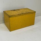 Brocante Koopmans Blik Antiek Bewasr Kistje Oker thumbnail 2
