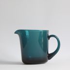 Green Glass Pitcher By Kai Franck For Nuutajarvi Notsjo, Finland 1950S thumbnail 7