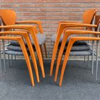 6 X Memphis Stijl Stoelen thumbnail 2