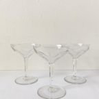 3X Chamagne Coupe / Cocktailglazen Kristalglas thumbnail 4