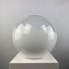 White Glass Globe Table Lamp By Ilu Di Vetro Xl 1980 thumbnail 4