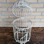 Vintage Kleine Witte Vogelkooi thumbnail 4