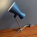 Blue Metal Desk Lamp 1960S thumbnail 6