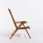 Italian Mid-century Foldable Deck Chair From Fratelli Reguitti 1960’s thumbnail 7