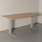 Solidesk Elektrisch Zit-Sta Bureau, Bladkleur Naar Keuze, 160 X 80 Cm, Hoogte Verstelbaar Onderst thumbnail 2