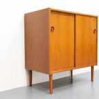 Vintage Dressoir Met Schuifdeuren Teak Deens thumbnail 9