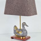 Vintage Eend Tafellamp Messing Mid Century ´70 Regency Lamp thumbnail 4