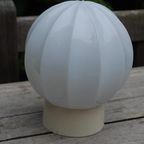Plafonniere Bol Wit Glas thumbnail 3