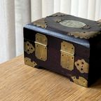 Vintage Chinese Wooden Jewelry Box thumbnail 5