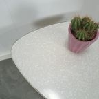 Hoge Bijzettafel Met Grijs Wit Formica Blad thumbnail 7