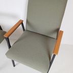 Setprijs!! 2 Vintage Stoelen Groen | Metalen Frame Groen thumbnail 5