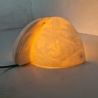 Art Deco Revival Albast Wandlamp thumbnail 4
