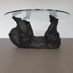 Well Detailed Bronze Bear Coffee Table Frame. thumbnail 14