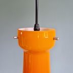 Vintage Oranje Opaline Hanglamp, Jaren 60 thumbnail 6