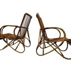 Set Van 2 Vintage Rotan Fauteuils / Eenzitjes Rohé thumbnail 5