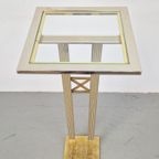 Regerncy Fratelli Orsenigo Zuil Messing Chrome Side Table 70 thumbnail 10