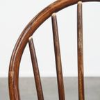 Set Van 2 Vintage Houten Spijlen Windsor Stoelen Uit De Jaren ’70 In Engelse Stijl thumbnail 7
