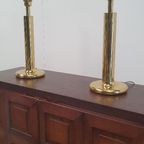 2x Messing Tafellamp Baulmann Leuchten, Duitsland Jaren 80 thumbnail 20