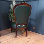 Antieke Chesterfield Dames Armfauteuil thumbnail 4