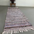 Zweedse Trasmatta, Vloerkleed, Voddenkleed Kleurrijk Met Roze Tinten thumbnail 4