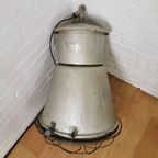 Vintage Industriële Lamp, Fabriekslamp, Hanglamp. thumbnail 5