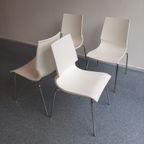 Marco Maran For Knoll – Gigi Chairs White, Set Of 8 thumbnail 14