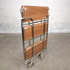 Vintage Opvouwbare Serveer Trolley thumbnail 4
