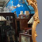 Vergulde Spiegel. Hout. thumbnail 6