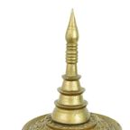 Prachtige Vintage Houten Offerschaal Bladgoud Verguld Birma 49Cm thumbnail 3