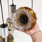 Massive Cascade Kroonluchter Met 4 Lichtpunten, 1970's thumbnail 10