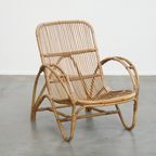 Bijzondere Rotan Fauteuil Van Rohé Noordwolde, 1950 thumbnail 9