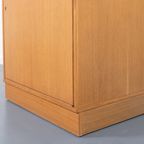 1970’s Vintage Swedish Two Piece Oak Bar Cabinet / Boekenkast thumbnail 6